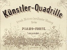Johann Strauß II, Künstler-Quadrille nach Motiven berühmter Meister op. 201
